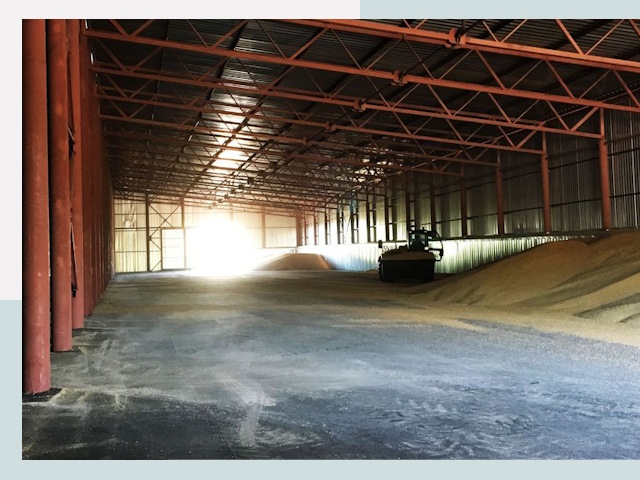 Строительство зернохранилищ в Чернушке