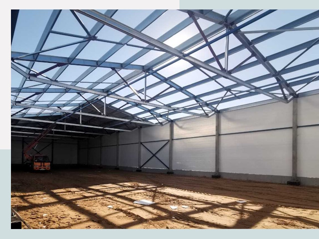 Строительство сенохранилищ в Чернушке