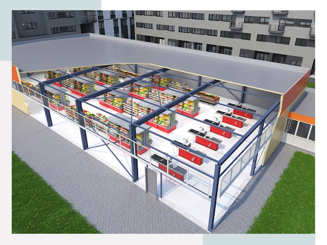 Строительство магазинов в Чернушка от 609 руб. за м²