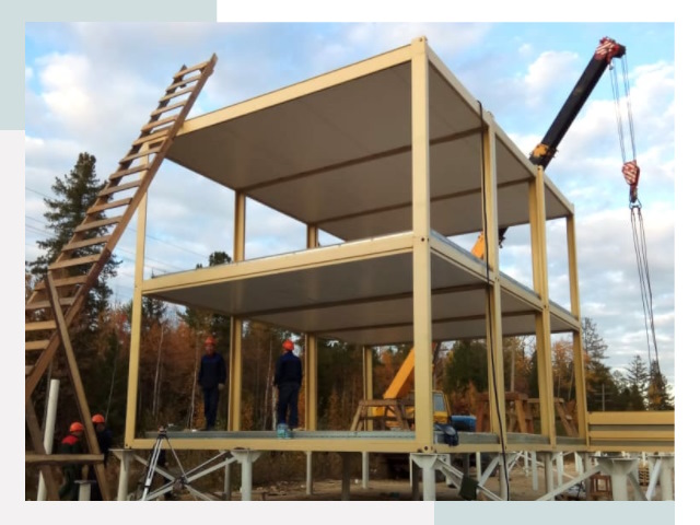 Строительство модульных здания Чернушка