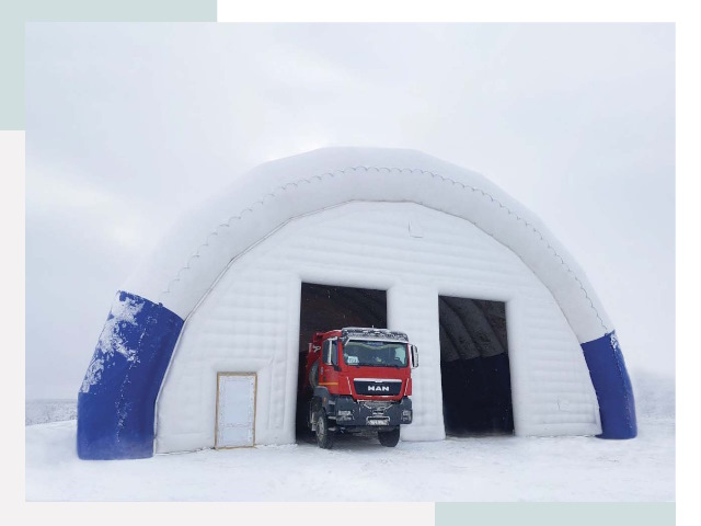 Мобильные ангары в Чернушке