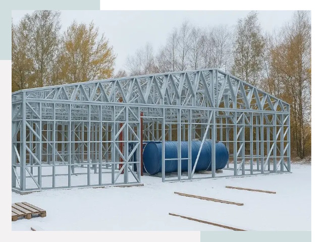 Металлические ангары в Чернушке