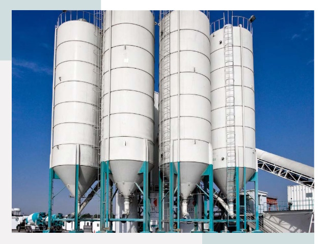 Строительство цементных силосов в Чернушке