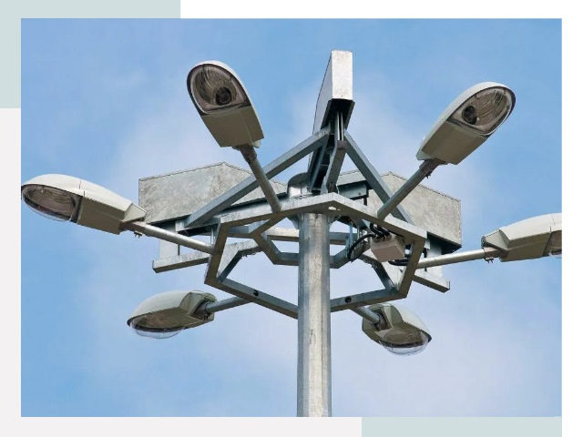 Монтаж осветительных мачт в Чернушке