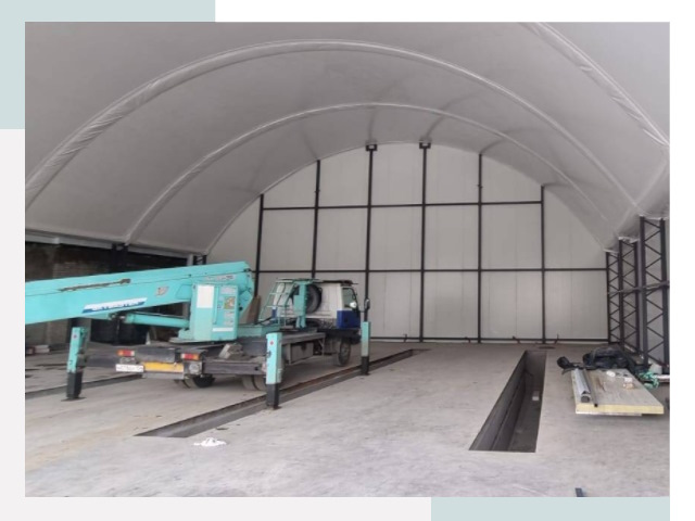 Внутреннее оснащение ангаров в Чернушке