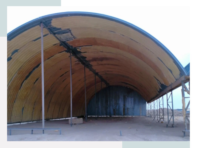 Реконструкция ангаров в Чернушке