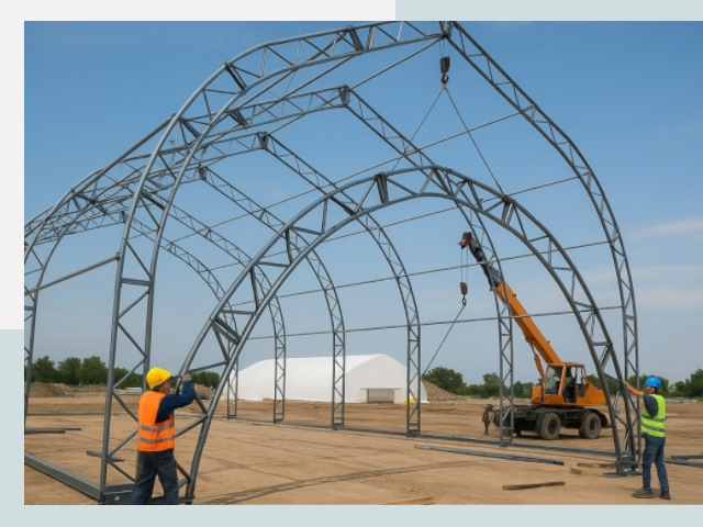 Монтаж ангаров в Чернушке от 609 руб. - Надежно и быстро